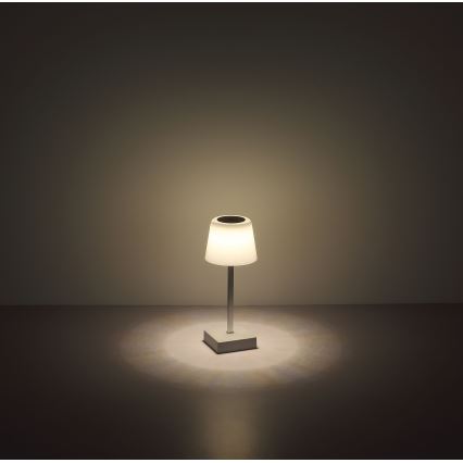 Globo - LED ljusreglerad bordslampa touch LED/2W/5V 3000/4500/6500K 800 mAh vit