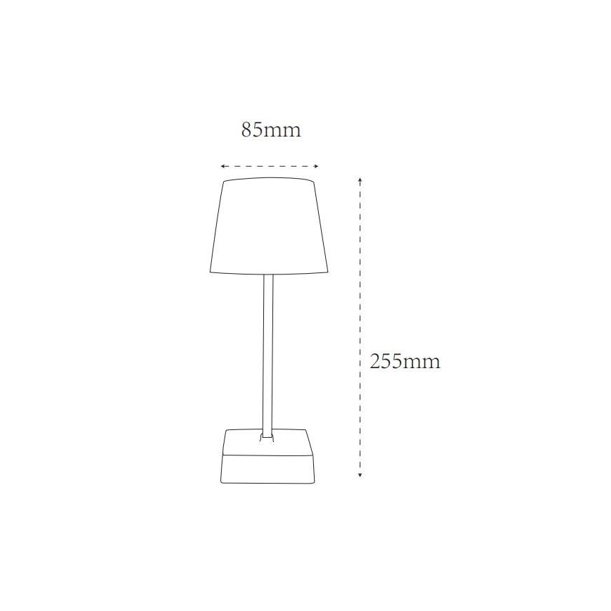 Globo - LED ljusreglerad bordslampa touch LED/2W/5V 3000/4500/6500K 800 mAh vit