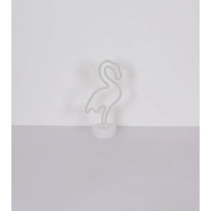 Globo - LED Neon bord dekoration LED/2W/3xAA flamingo