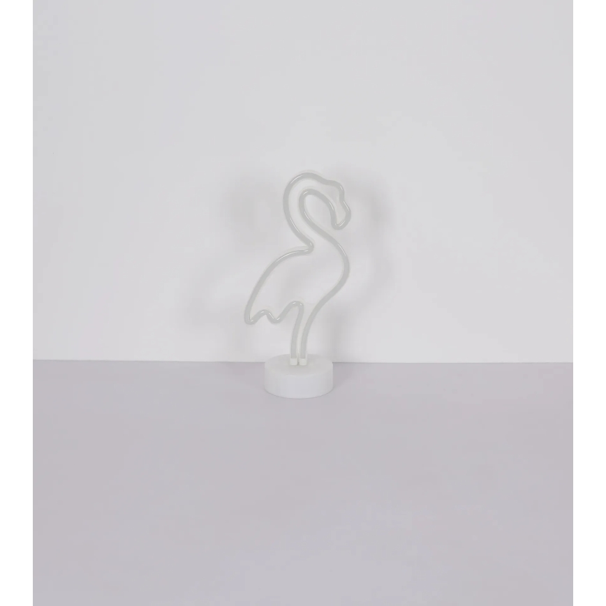 Globo - LED Neon bord dekoration LED/2W/3xAA flamingo