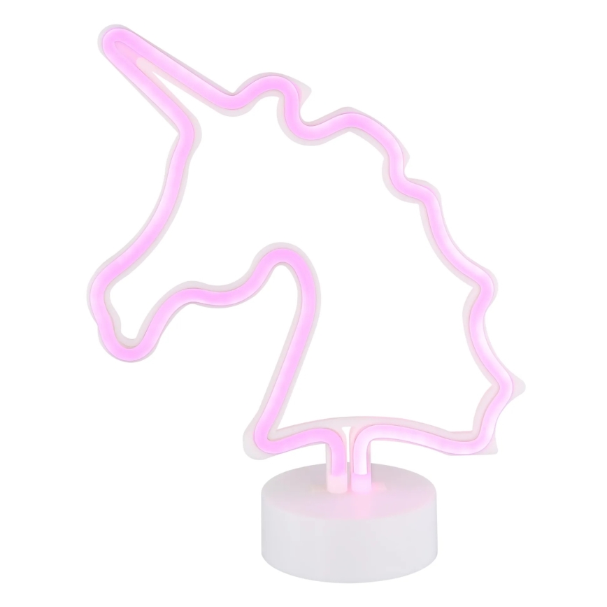 Globo - LED Neon bord dekoration LED/2W/3xAA enhörning