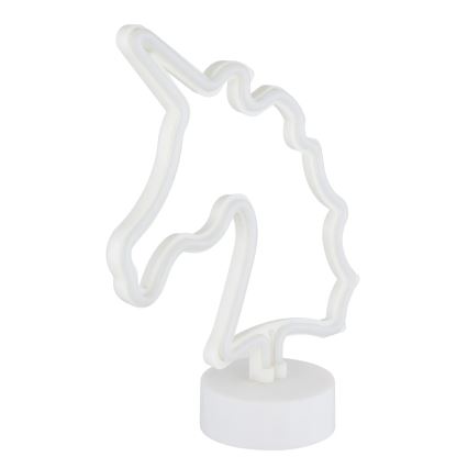 Globo - LED Neonbordslampa LED/2W/3xAA enhörning