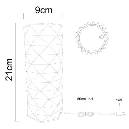Globo - LED ljusreglerad bordslampa touch LED/1W/5V 2700/4000/6500K 800 mAh
