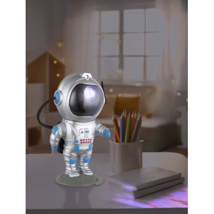 Globo - LED RGB Bordslampa LED/4,5W/5V astronaut silver