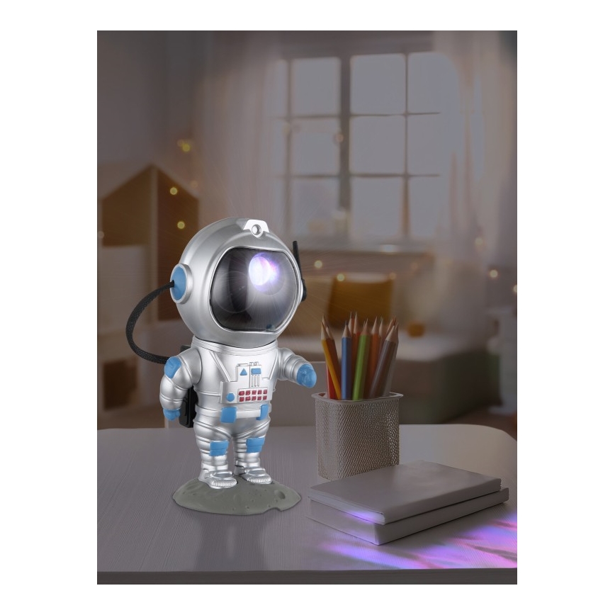Globo - LED RGB Bordslampa LED/4,5W/5V astronaut silver