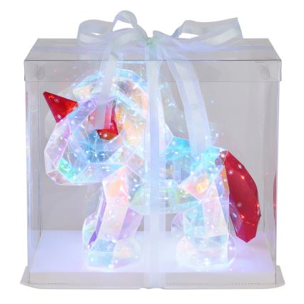 Globo - LED Bordsdekoration LED/3W/5V USB enhörning