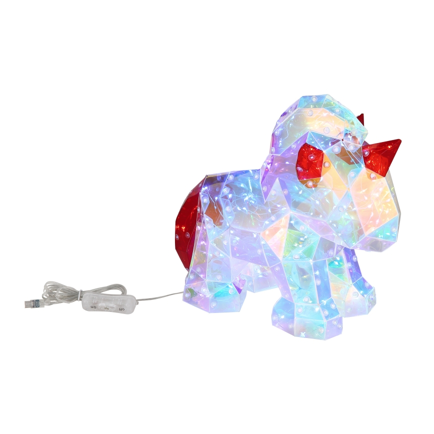 Globo - LED Bordsdekoration LED/3W/5V USB enhörning