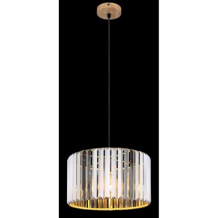 Globo - Ljuskrona med textilsladd 1xE27/60W/230V diameter 35 cm