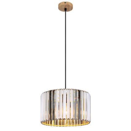 Globo - Ljuskrona med textilsladd 1xE27/60W/230V diameter 35 cm