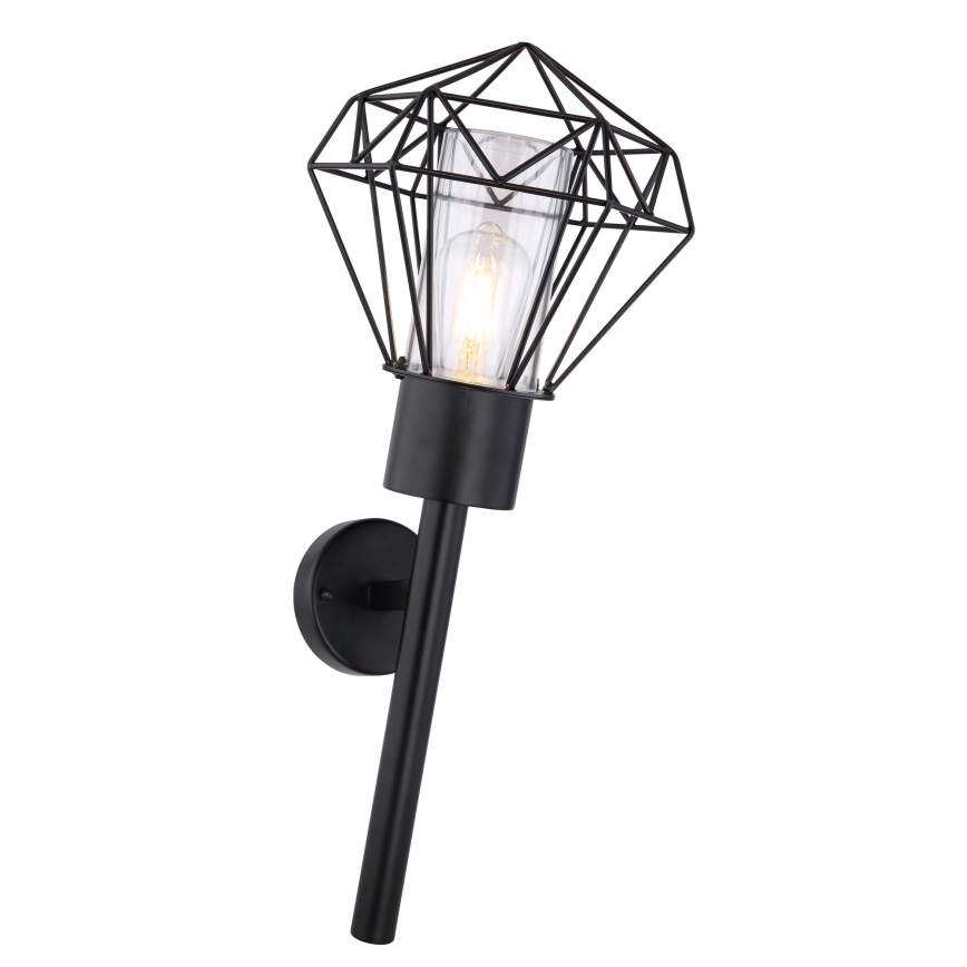Globo 31355W - Utomhus Väggbelysning HORACE 1xE27/15W/230V IP44