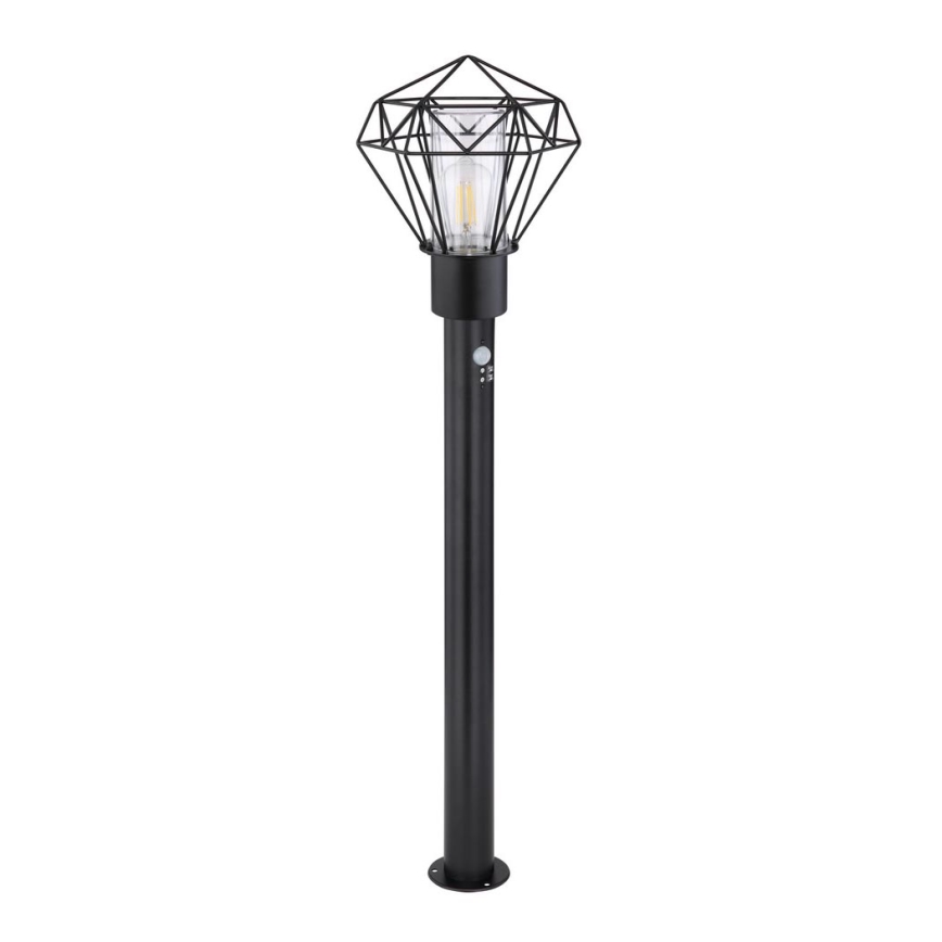 Globo 31357S - Utomhuslampa med sensor HORACE 1xE27/15W/230V IP44