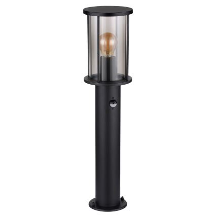 Globo - Lampa med sensor för utomhusbruk 1xE27/60W/230V 60 cm IP54