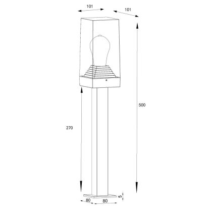 Globo - Utomhuslampa 1xE27/40W/230V IP44