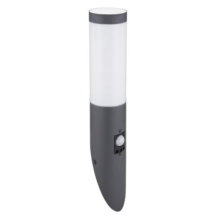 Globo - Utomhus vägglampa med sensor 1xE27/15W/230V IP44