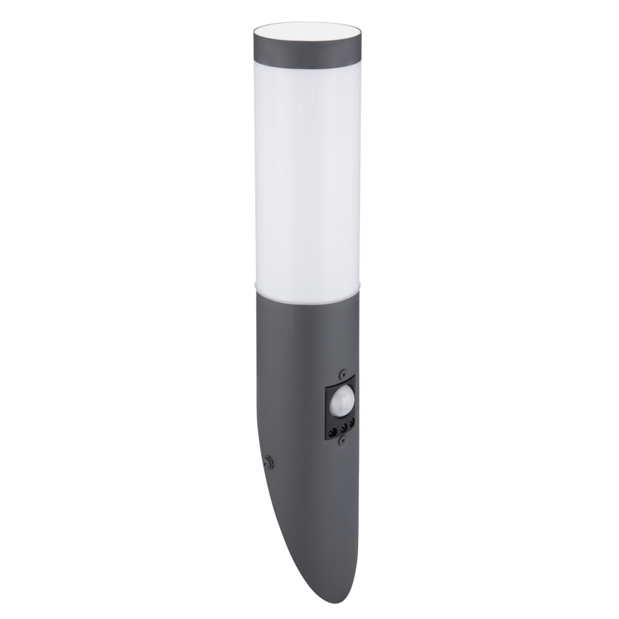 Globo - Utomhus vägglampa med sensor 1xE27/15W/230V IP44