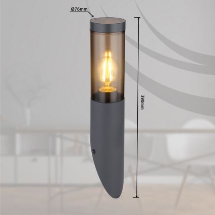 Globo - Vägglampa för utomhusbruk 1xE27/60W/230V IP44