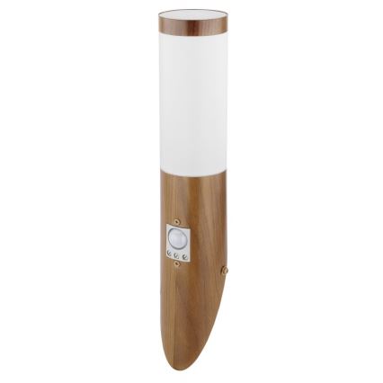 Globo - Utomhus vägglampa med sensor 1xE27/15W/230V IP44