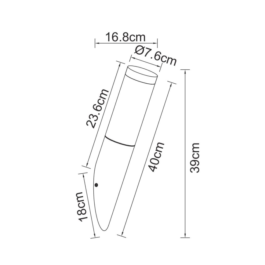 Globo - Utomhus vägglampa  1xE27/60W/230V IP44