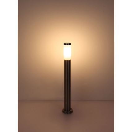 Globo - Utomhuslampa 1xE27/23W/230V IP44 80 cm skinande krom
