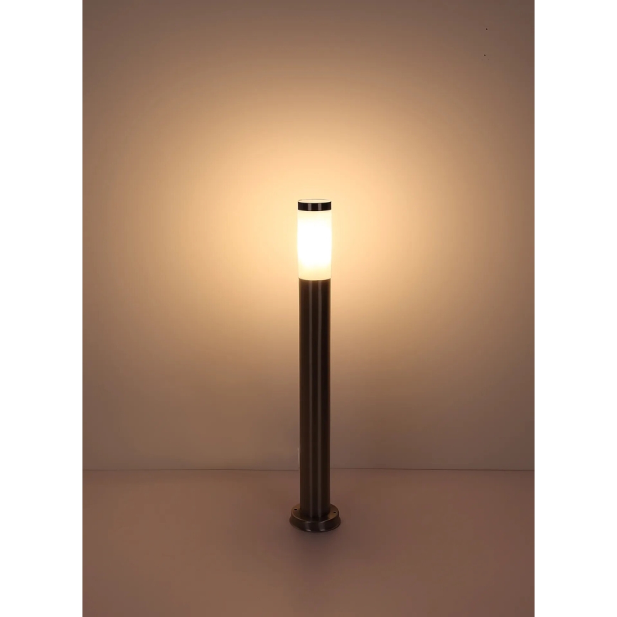 Globo - Utomhuslampa 1xE27/23W/230V IP44 80 cm skinande krom
