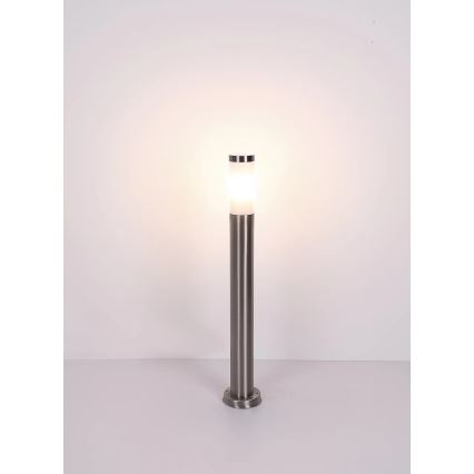 Globo - Utomhuslampa 1xE27/23W/230V IP44 80 cm skinande krom