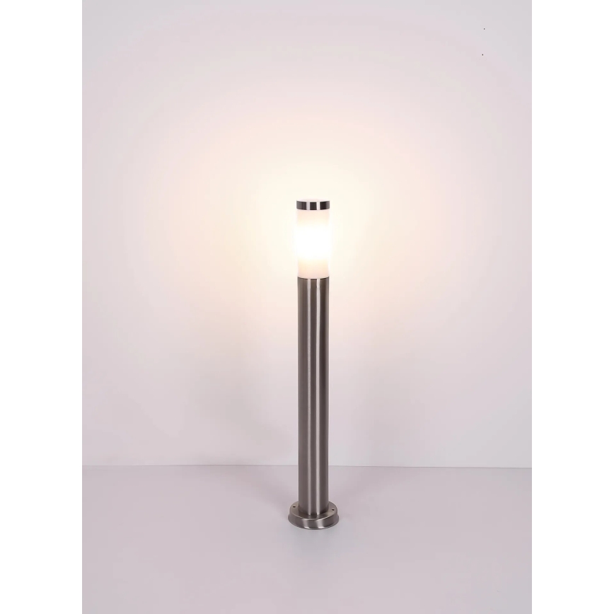 Globo - Utomhuslampa 1xE27/23W/230V IP44 80 cm skinande krom