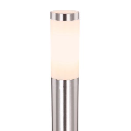 Globo - Utomhuslampa 1xE27/23W/230V IP44 80 cm skinande krom