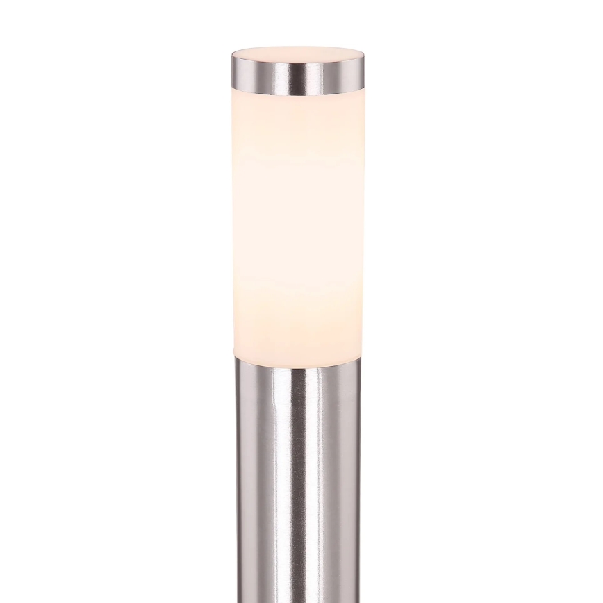 Globo - Utomhuslampa 1xE27/23W/230V IP44 80 cm skinande krom