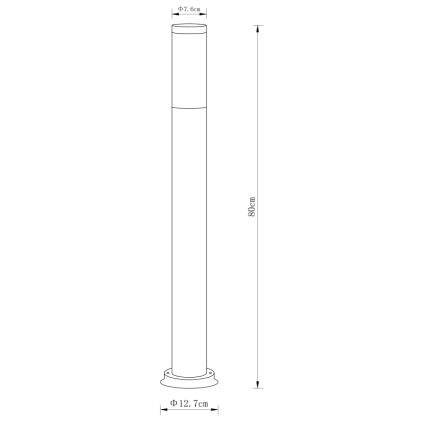 Globo - Utomhuslampa 1xE27/60W/230V 80 cm IP44