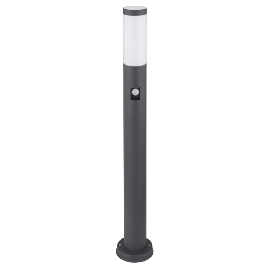 Globo - Lampa med sensor för utomhusbruk 1xE27/15W/230V IP44 80 cm antracit