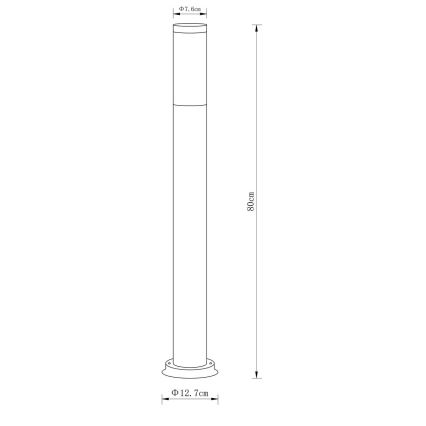 Globo - Utomhuslampa 1xE27/23W/230V 80 cm IP44