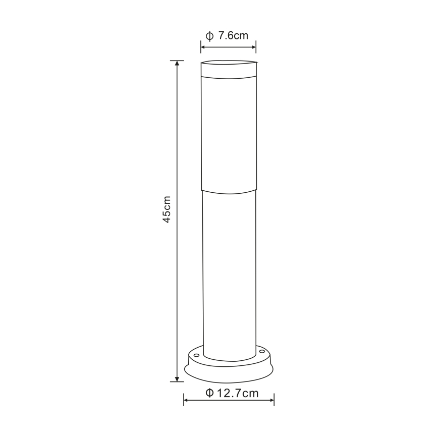 Globo - Utomhuslampa 1xE27/60W/230V 45 cm IP44