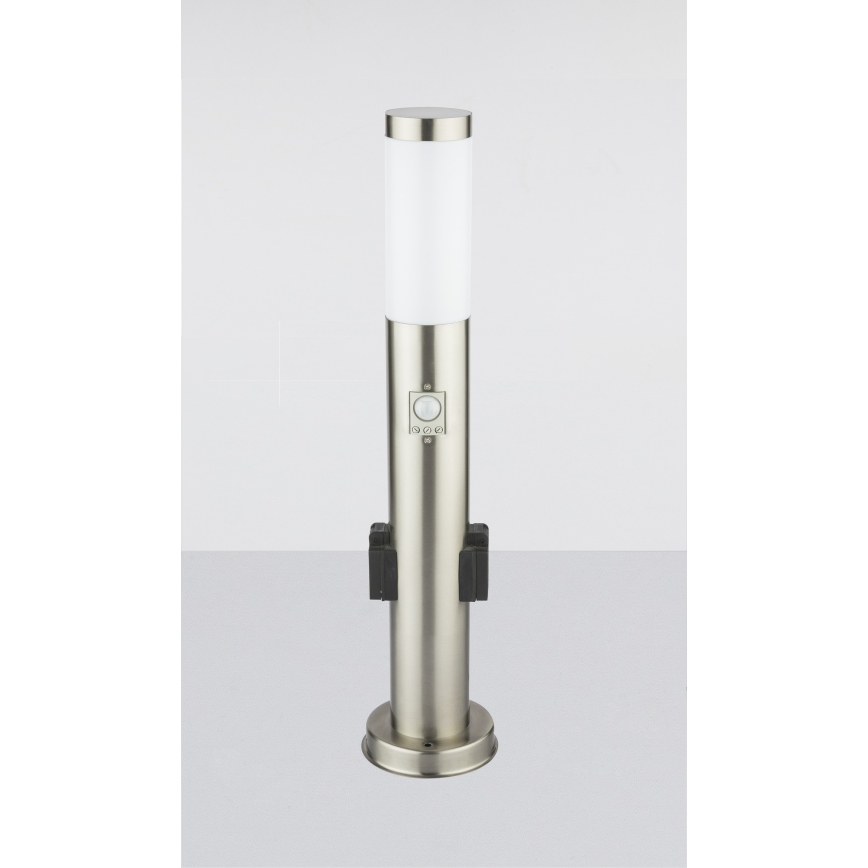 Globo - LED Utomhuslampa med sensor och 2 sockets LED/9W/230V 60 cm IP44