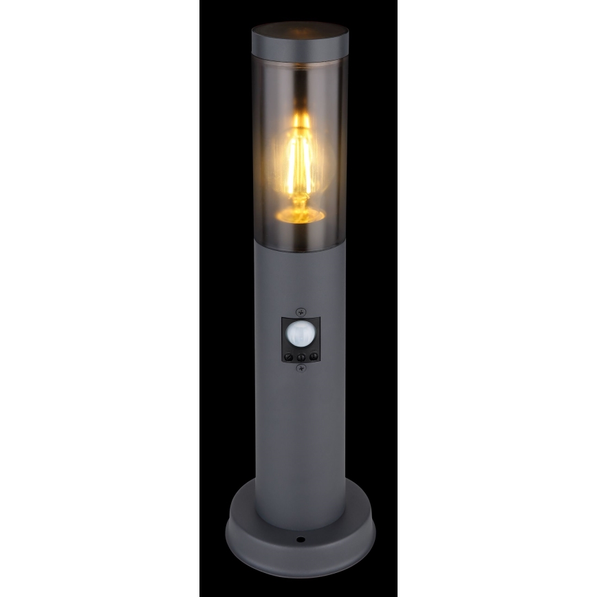 Globo - Lampa med sensor för utomhusbruk 1xE27/15W/230V 45 cm IP44