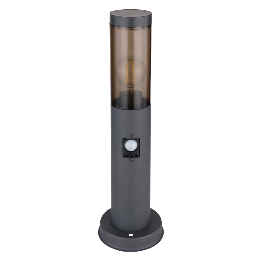 Globo - Lampa med sensor för utomhusbruk 1xE27/15W/230V 45 cm IP44