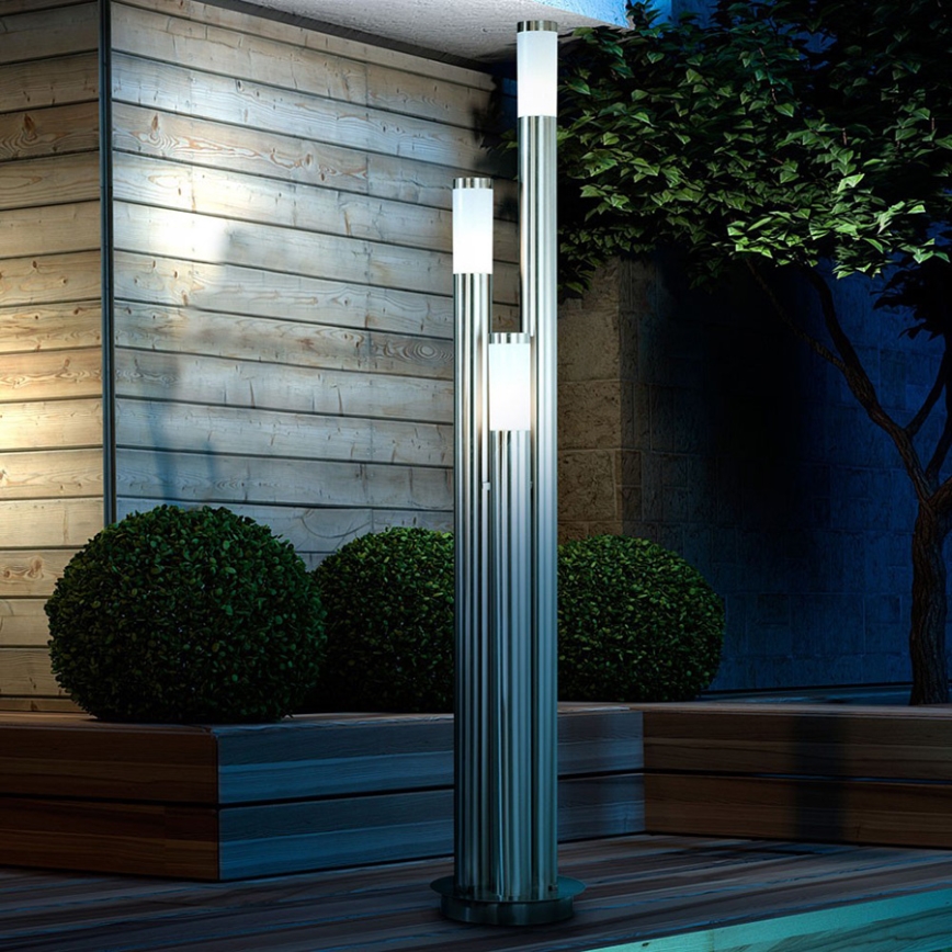 Globo - Utomhuslampa 3xE27/60W/230V 170 cm IP44
