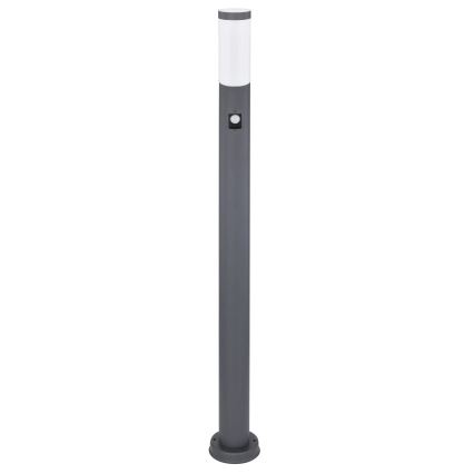 Globo - Lampa med sensor för utomhusbruk 1xE27/15W/230V IP44 110 cm antracit