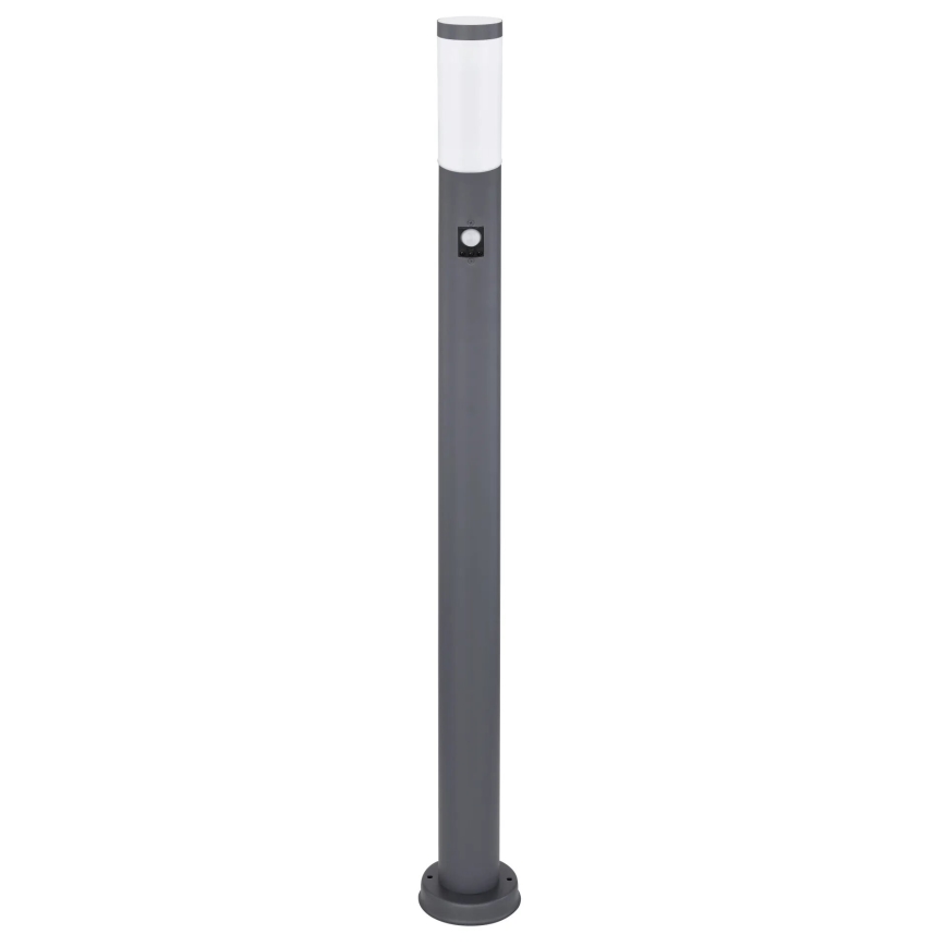 Globo - Lampa med sensor för utomhusbruk 1xE27/15W/230V IP44 110 cm antracit