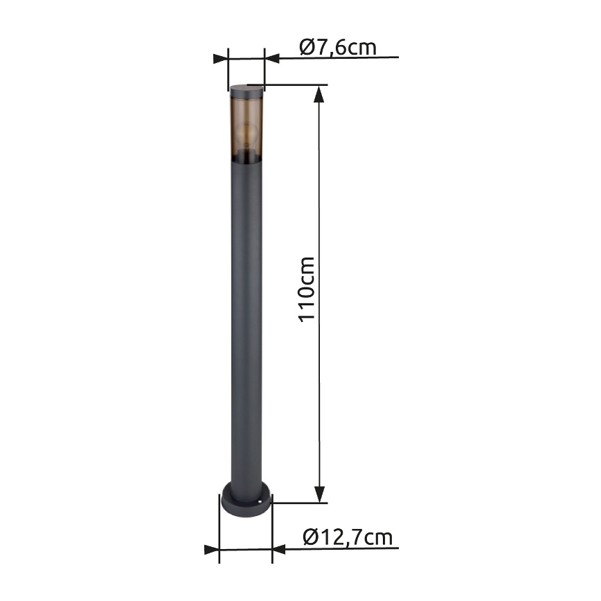 Globo - Utomhuslampa 1xE27/23W/230V 110 cm IP44