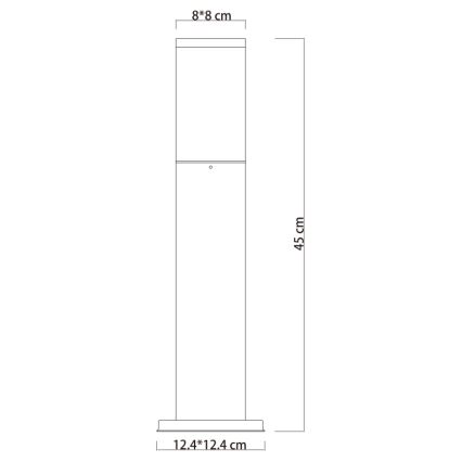 Globo - Utomhuslampa 1xE27/15W/230V 45 cm IP44