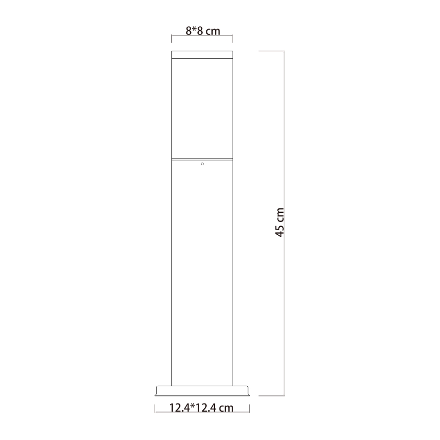 Globo - Utomhuslampa 1xE27/15W/230V 45 cm IP44