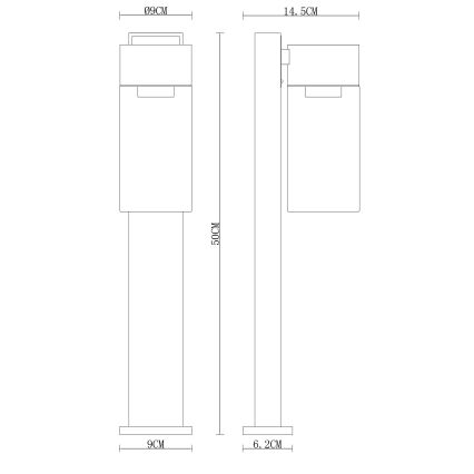 Globo - Utomhuslampa 1xE27/40W/230V 50 cm IP44