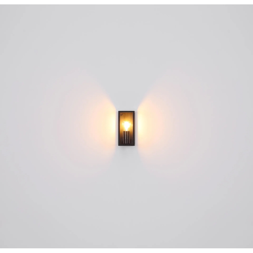 Globo - Vägglampa för utomhusbruk 1xE27/60W/230V IP44 svart