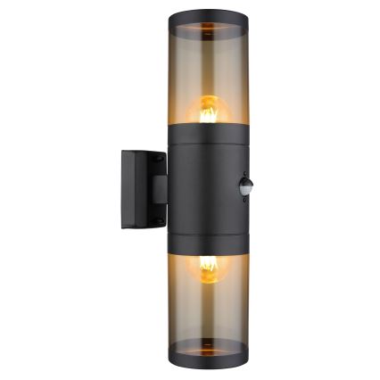Globo vägglampa med sensor 2xE27/40W/230V IP44