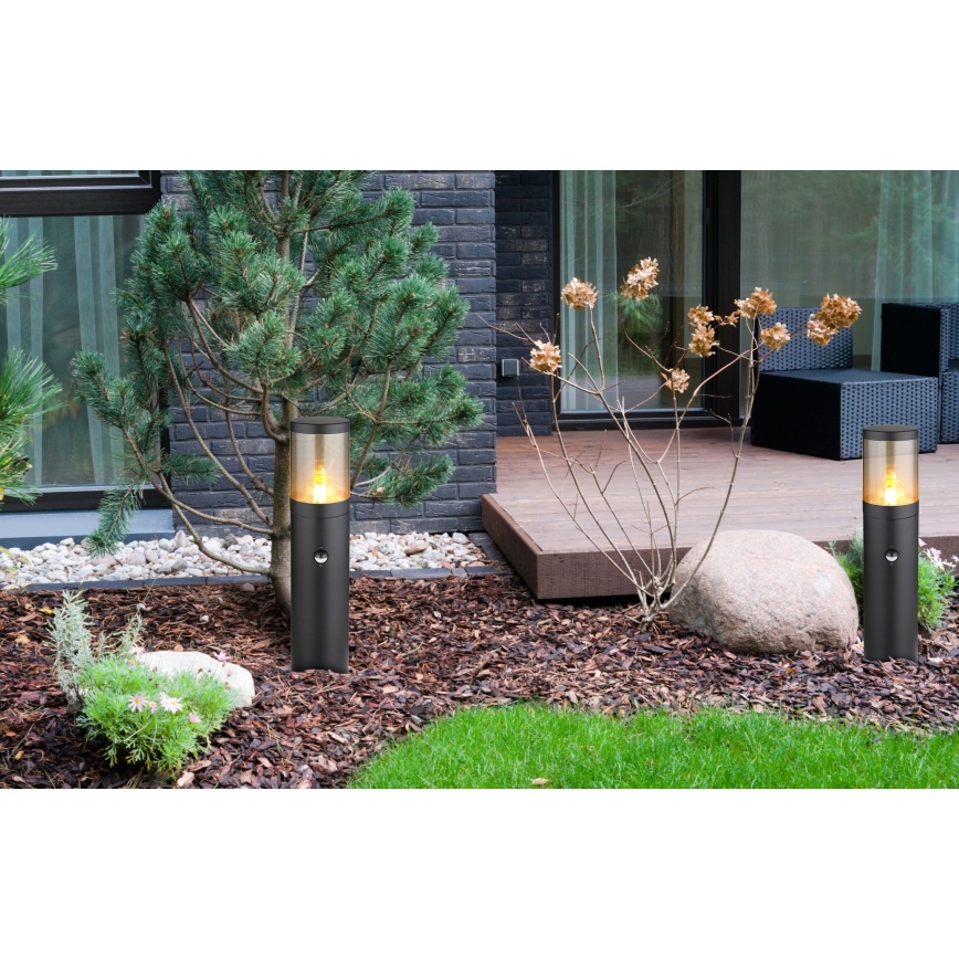 Globo - Lampa med sensor för utomhusbruk 1xE27/60W/230V 50 cm IP44
