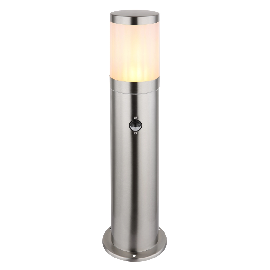 Globo - Lampa med sensor för utomhusbruk 1xE27/60W/230V 50 cm