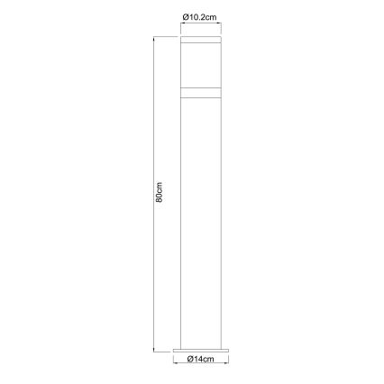 Globo - Utomhuslampa 1xE27/60W/230V IP44