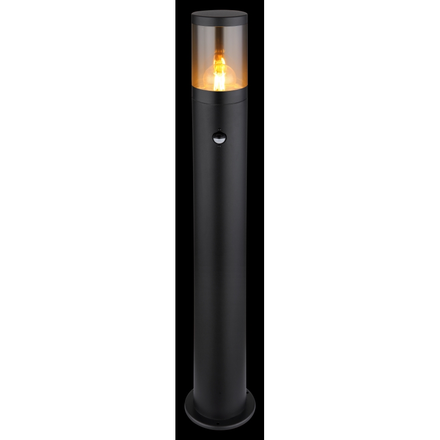 Globo - Lampa med sensor för utomhusbruk 1xE27/60W/230V 80 cm IP44