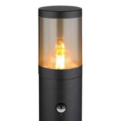 Globo - Lampa med sensor för utomhusbruk 1xE27/60W/230V 80 cm IP44