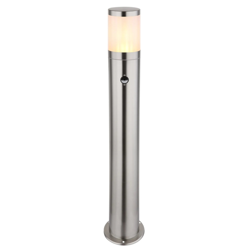 Globo - Lampa med sensor för utomhusbruk 1xE27/60W/230V 80 cm
